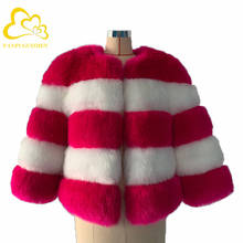 Elegante abrigo de piel sintética para mujer, chaqueta suave y cálida de felpa, abrigo informal, Otoño e Invierno 2024 - compra barato