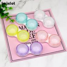 1PC Transparent Pocket Plastic L+R Contact Lens Case for Eyes Contacts Travel Kit Easy Take Container Holder 2024 - buy cheap