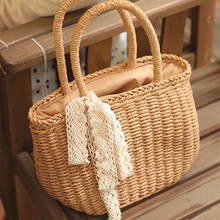 Straw Bags Women 2020 Summer Hand Woven Rattan Bag Handmade Woven Purse Wicker Beach Bag Bohemia Bali Handbag Straw Beach Bags 2024 - buy cheap