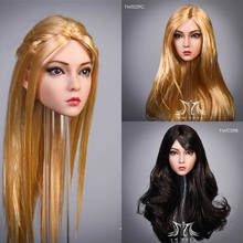 В наличии 1/6 весы YMT029 женская фигура розы Suntan голова скульптуры посаженные волосы модель для Ph 12 "Женский игрушки тела 2024 - купить недорого