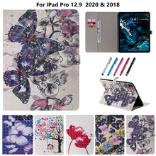 Funda pintada para iPad Pro 12 9, 2020, 2018, Funda protectora de cuero PU con soporte trasero para iPad Pro 12,9, 2020 2024 - compra barato