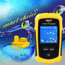 FFCW1108-1 Portable Fish Finder Echo Sounder 120m Wireless Fish Finder Alarm 40M/130FT Sonar Depth Ocean River fishfinder 2024 - buy cheap