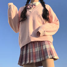 Vintage decote em v malha colete camisola feminina bordado pulôver elasticidade camisola solta feminino casual oversized malha colete 2021 2024 - compre barato