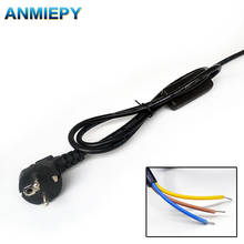 Cable de atenuación de línea de alimentación de 2 núcleos, Conector de lámpara con interruptor, enchufe de lámpara LED, Cable de conexión de enchufe europeo, 1,8 V, 220V, 110 m 2024 - compra barato