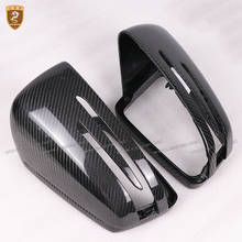 Full Carbon Fiber For Benz C Class W204 E W212 CLS C218 GLA X156 Rearview Mirror Cover Replacement Style 2024 - buy cheap