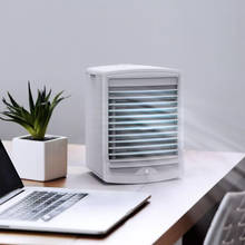 Youpin inteligente ventilador de ar de refrigeração condicionador de ar sensor de corpo humano 500ml tanque de água desktop ventilador de ar para o quarto de escritório com caixa de gelo 2024 - compre barato