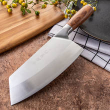 Chef Knife Stainless Steel 7 inch Chinese Kitchen Knives Meat Fish Vegetables Slicing Knife Super Sharp Blade Rosewood Cleaver 2024 - buy cheap