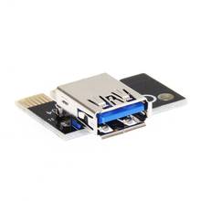 Mini adaptador de placa de vídeo, adaptador de placa riser usb 3.0 pci-e 1x para 16x mineração, extensor de mineração, acessórios de mineração com dropshipping 2024 - compre barato