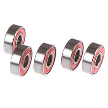 5Pcs 8x22x7mm Red ABEC-5 608-RS Skateboard Roller Sealed Ball Bearings 2024 - buy cheap