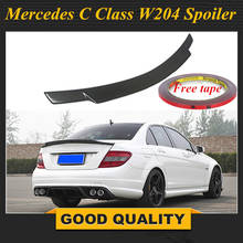 Mercedes W204 C74 estilo fibra de carbono de Spoiler para Benz Clase C W204 4-puertas 2007 - 2013 Sedan 2024 - compra barato