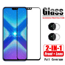 2-in-1 3D Full cover Protective Glas For Huawei Honor 8X Screen Protector Safety camera Tempered Glass On Honor 8x 8 Honor8 X X8 2024 - buy cheap