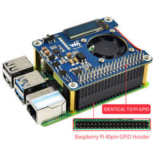 Raspberry Pi 4 Power Over Ethernet HAT (B) 802.3af POE сеть с температурным охлаждающим вентилятором OLED для Raspberry Pi 3B + / 4B 2024 - купить недорого