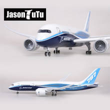 JASON TUTU 43-47cm Original Models Boeing B787 Airplane Model Aircraft 1/160 Scale Diecast Resin Light and Wheel Plane Gift 2024 - buy cheap