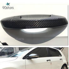 For Volkswagen VW Golf 7 6 5 4 Skoda Octavia Scirocoo Bora Passat Auto Exterior Carbon Fiber Door Handle Cover Decorations Trim 2024 - buy cheap