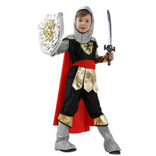 Boy Carnival Purim Royal Warrior Costume Roman Knight Cosplay Halloween Party Fancy Dress 2024 - buy cheap