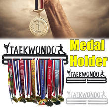 Colgador de medallas de acero inoxidable, estante de exhibición montado en la pared, soporte para Medallas de Taekwondo, decoraciones deportivas, regalo 2024 - compra barato