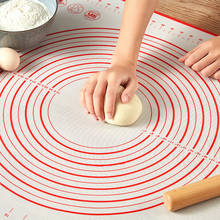 Non-Stick Silicone Baking Mat with Measurements Reusable Dough Rolling Pastry Mat Kitchen Gadgets and Accessories 2024 - buy cheap