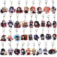 10-11cm 5pcs/lot Demon Slayer Kamado Tanjirou Nezuko Zenitsu Shinobu Giyuu Inosuke Kyoujurou PVC Pendants Key chains Toys gifts 2024 - buy cheap