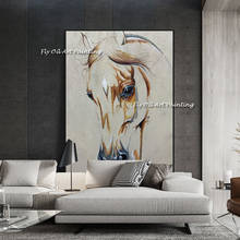 Pinturas en lienzo para decoración del hogar, arte de pared, imagen de Animal, caballo, imagen artística para sala de estar 2024 - compra barato