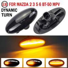 Marcador lateral led transformar a luz do sinal para mazda 2 3 5 6 BT-50 mpv ii indicador dinâmico fluindo água sequencial blinker 2024 - compre barato