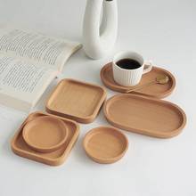 Wooden Cup Coaster Mat for Dining Room Tea Coffee Insulation Heat Table Placemats Round Durable Cup Pad Home Decor 1pc 2024 - buy cheap