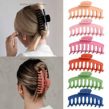 Women Fashion Solid Color Clip Large Barrette Crab Beauty Hair Claws Bath Clip Ponytail Clips For Girls Gift Hair Accessories 2024 - buy cheap