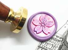 Cherry blossom Wax seal stamp custom wedding wax seals stamp flower sealing wax stamp sakura metal stamp kit 2024 - buy cheap