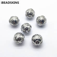 New arrival! 18mm 100pcs CCB Rhodium color Round Shape beads for Earrings parts,hand Made Earrings Findings Jewelry DIY 2024 - buy cheap