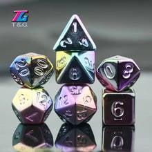 Unique Beautiful Dice Set DND Plastic Dice D4 D6 D8 D10 D% D12 D20 Polyhedral Table Drinking Games Board Game Dnd Rpg TRPG 2024 - buy cheap