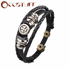 Pulseira de couro genuíno masculino jóias preto marrom pulseiras & pulseiras feminino feminino charme liga jóias 2021 hotsale 2024 - compre barato