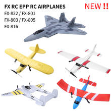 Avión de control remoto de 2,4G, planeador de simulación EPP, Kit de avión de control remoto, modelo de avión de juguete, Avión de ala fija, FX-822 FX-803 FX-801 2024 - compra barato
