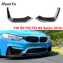 Carbon Fiber F80 Bumper Splitter for BMW F80 (M3) F82 F83 (M4) Flaps Flicks Front Lips 2014 2915 + Car Styling 2024 - buy cheap