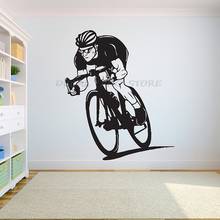 Adesivo de vinil para bicicleta e motocicleta, adesivo de parede esportiva diy para exercícios, decoração de quarto 1590 para meninos e meninas 2024 - compre barato