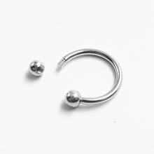 925 Sterling Silver Human Body Piercing Jewelry European And American Eyebrow Nail lip Stud Nose Stud Navel Ring 2024 - buy cheap