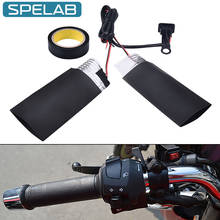 SPELAB-Kit de empuñaduras calefactoras universales para motocicleta, Kit de empuñaduras calefactoras con cinta resistente al calor y cubierta de manillar resistente al calor, 12V 2024 - compra barato