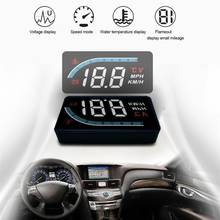 Car Monitor OBD2 II EUOBD Overspeed Warning System Projector Windshield Auto Electronic Voltage Alarm Car HUD Head Display 2024 - buy cheap
