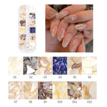 1Box 3D Manicure DIY Nail Art Accessories Natural Shell Slice Abalone Flake Nail Rhinestone & Metal Charm Jewelry For nail 2024 - buy cheap