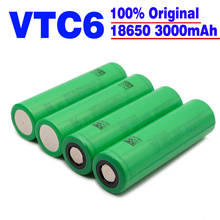 Оригинальный аккумулятор VTC6 18650 3,7 V 3000mAh 18650, перезаряжаемый аккумулятор для us18650 vtc6 3000MAH 30A игрушечные фонари инструментов 2024 - купить недорого