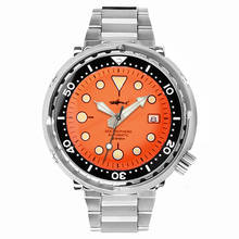 HEIMDALLR-Reloj de pulsera mecánico de cristal de zafiro, reloj automático de buceo de acero, NH35, C3, superluminoso, caja de acero de 47mm 316L 2024 - compra barato