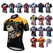 2021 JPOJPO cycling jersey Men Short Sleeve Bicycle Clothing Mountain Road MTB Outdoor Sport Skull Bike Shirts Top Maillot 2024 - buy cheap