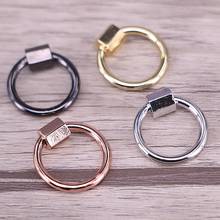 5PCS, Rounded Lock - Round Circle Lock with Screw On Mechanism carabiner clasp, bracelet / necklace clasp 2024 - buy cheap