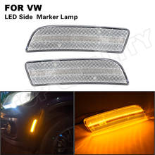 For 2008-2017 VW Tiguan US Version LED Front Bumper Side Marker Light Smoked Lens Amber Replace OEM: 5N0945119A & 5N0945120A 2024 - buy cheap