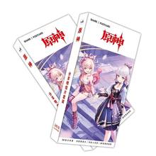 340 Pcs/Set New Game Genshin Impact Large Postcard Anime game Character Greeting Card Message Card Gift Cosplay 2024 - buy cheap