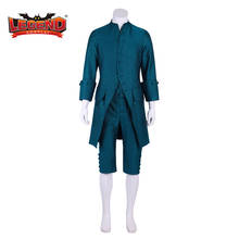 Cosplay legend 18th Century Mens Marie Antoinette Breeches Outfit Georgian Blue Suit England Court Ball Costume H001 2024 - buy cheap