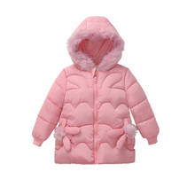 Crianças meninas jaqueta outono inverno casaco para meninas casaco de bebê quente com capuz outerwear casaco meninas roupas crianças para baixo parkas 2024 - compre barato