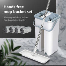 Floor Mop Set Automatic Mop And Bucket Avoid Hand Washing Microfiber Cleaning Cloth Flat Squeeze Wooden Floor Lazy Mop 2024 - buy cheap