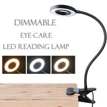 Dimmable USB LED Desk Lamp with Clamp Reading Light Eye-Care Table Lamp LED Bedside Lamp Baby Older Kids Night Light Clip 2024 - buy cheap