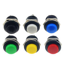 Interruptor de botón momentáneo de retorno automático, R13-507, 16MM, 6A/125VAC, 3A/250VAC, 6 uds. 2024 - compra barato