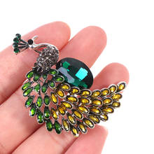 Women Animal Rhinestone Simulated Pearl Brooch Pin Women Accessories Jewelry Female Crystal Vintage Peacock Brooches For Wedding 2024 - buy cheap