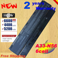 HSW Special price battery A31-N56 For ASUS A32-N56 A33-N56 N46 N76 N56 N46V batteries N56V B53V B53A F45A F45U N76VFAST SHIPPING 2024 - buy cheap